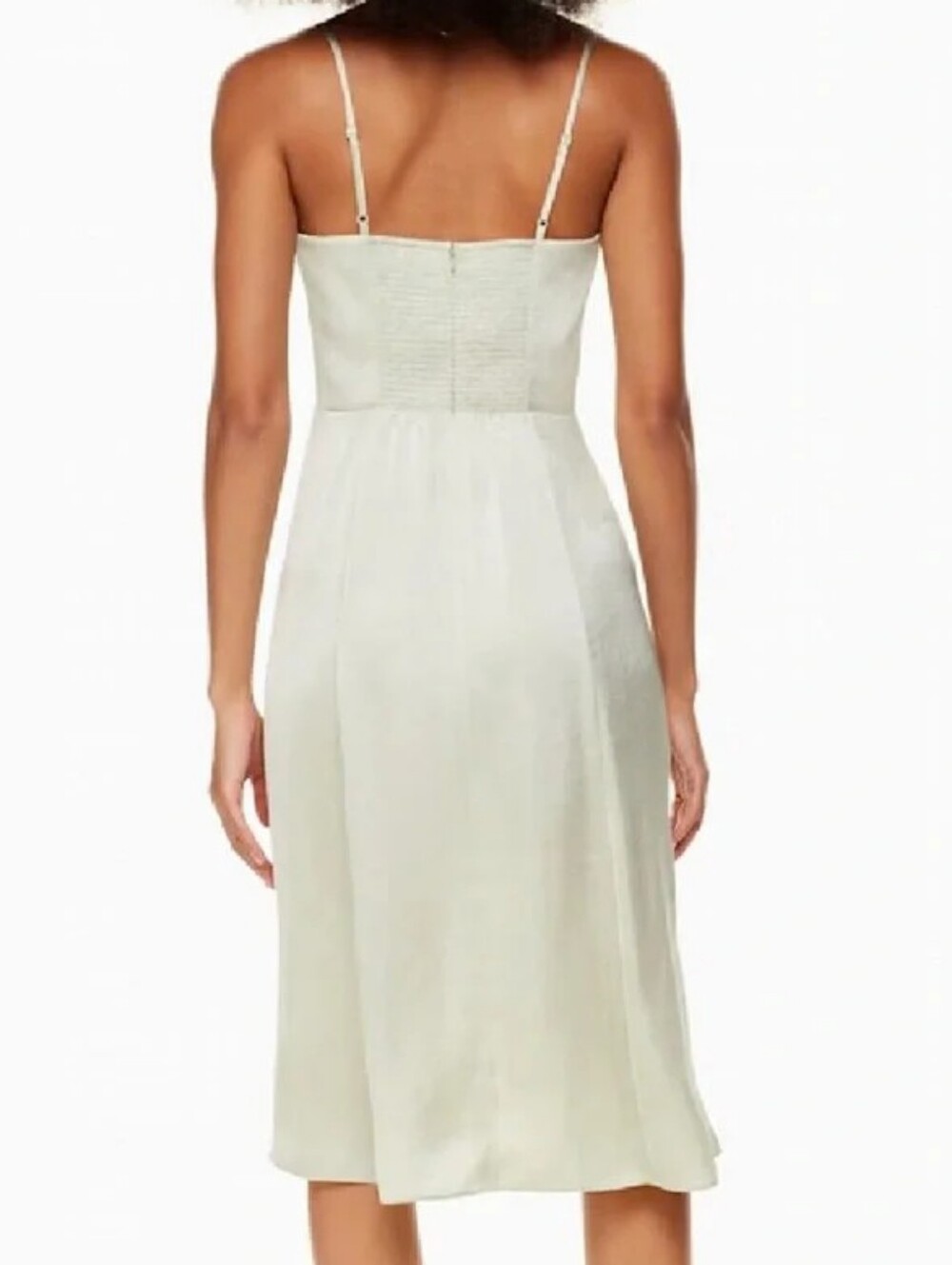 $128 WILFRED ARITZIA Rainwash Green Glaze Midi Dress - Picture 6 of 12